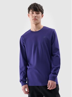 4F 4F Longsleeve 4FWMM00TLONM432-31S Niebieski Regular Fit