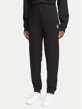 HUGO HUGO Spodnji del trenirke Nelfinia 50576343 Črna Regular Fit