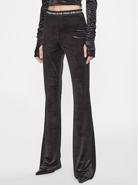 Versace Jeans Couture Versace Jeans Couture Текстилни панталони 75HAC1A7 Черен Flared Leg
