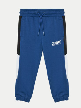 Guess Guess Долнище анцуг N5RQ11 KA6R4 Син Relaxed Fit