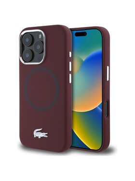 Lacoste Lacoste Etui na telefon Silicone Croco Logo Srebrny