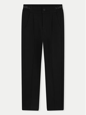 Karl Lagerfeld Kids Karl Lagerfeld Kids Pantaloni di tessuto Z30264 D Nero Regular Fit