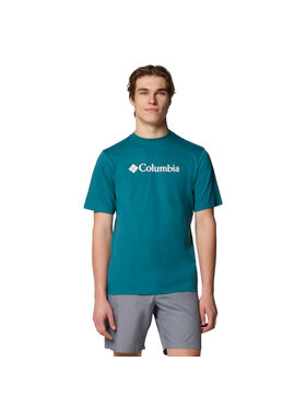 Columbia Columbia T-Shirt Columbia CSC Basic Logo SS Tee Zielony Regular Fit