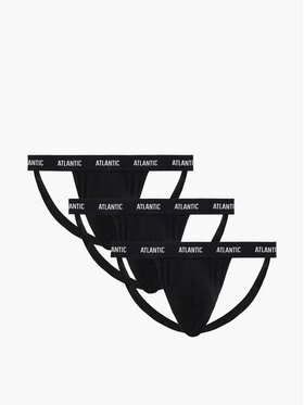 Atlantic Atlantic Slipy Jock Strap basic Czarny