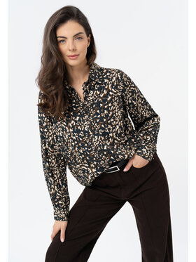Volcano Volcano Koszula K-WILD Czarny Regular Fit