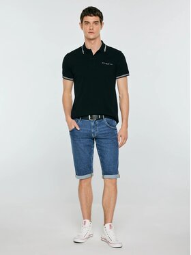 BIG STAR BIG STAR Polo WLADYM_906_150 Czarny Basic Fit