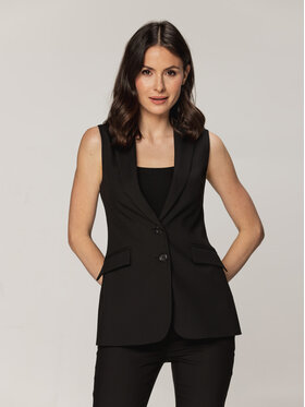 Willsoor Willsoor Kamizelka 67330 Czarny Regular Fit