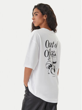 HUGO HUGO T-krekls 50560772 Balts Oversize