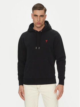 AMI PARIS AMI PARIS Світшот BFUSW235.730 Чорний Regular Fit
