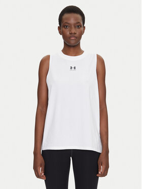Under Armour Under Armour Koszulka techniczna Rival Muscle 1383659 Biały Regular Fit