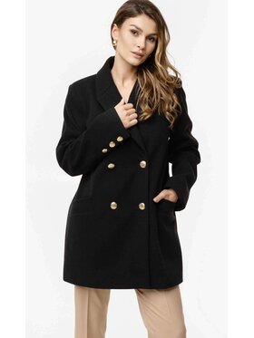 Luisia Luisia Płaszcz VERA Czarny Classic Fit