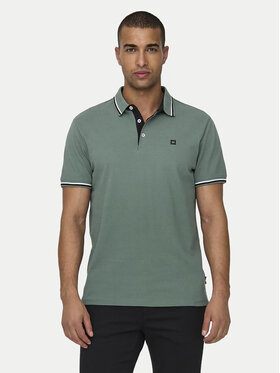 Only & Sons Only & Sons Polo Fletcher 22024827 Zielony Regular Fit