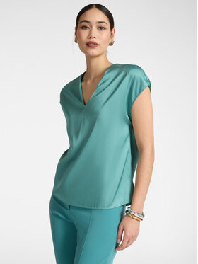 Elena Mirò Elena Mirò Blusa 2002P000221N0B5 Turchese Regular Fit