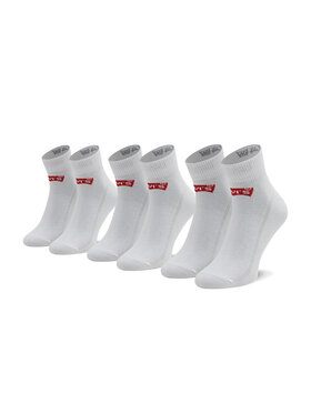 Levi's® Levi's® Súprava 3 párov vysokých ponožiek unisex 903051-001 Biela