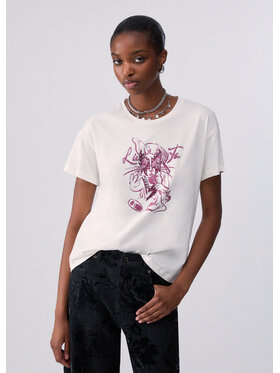 Liu Jo Liu Jo T-shirt TF6255JS923L9391 Bianco Regular Fit