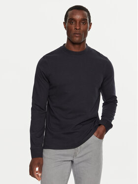 INDICODE INDICODE Longsleeve krekls Valento 45-660 Tumši zils Regular Fit
