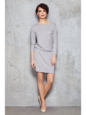Infinite You Infinite You Sukienka letnia M041 Szary Basic Fit