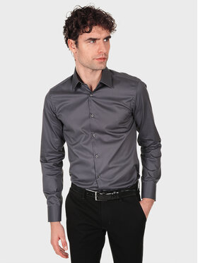 Evenemen Evenemen Koszula PLAIN SAP Szary Slim Fit