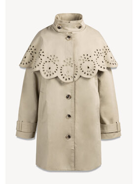 BIZUU BIZUU Trenčkot LOLIMA SHORT JACKET Béžová Standard Fit
