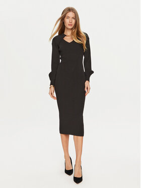 TWINSET TWINSET Rochie tricotată 241TP3361 Negru Slim Fit