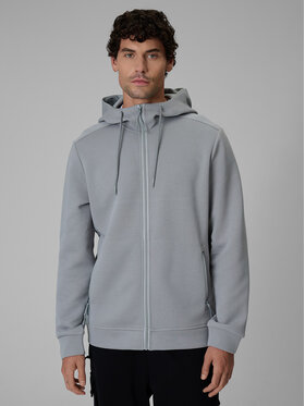 4F 4F Bluza NIGHT RUN Szary jasny Regular Fit