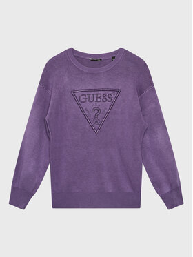 Guess Guess Sweter J1YR00 Z26I0 Fioletowy Regular Fit