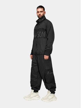 MADE BY SOCIETY MADE BY SOCIETY Kurtka anorak GRAVITY Hoodie - H17769 Czarny Basic Fit