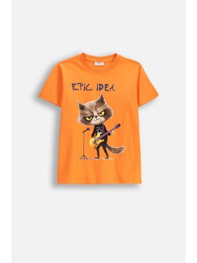 Coccodrillo Coccodrillo T-Shirt WC6143216VBB-006 Pomarańczowy Regular Fit
