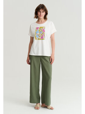 TATUUM TATUUM T-Shirt MONKI 1 Krémová Classic Fit