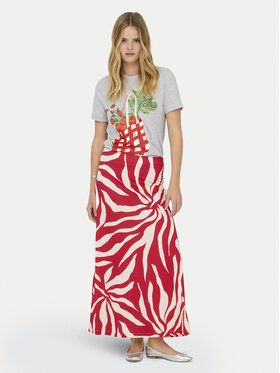 ONLY ONLY Maxi sukně Chigo Sakura 15366894 Červená Regular Fit