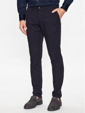 Baldessarini Baldessarini Kalhoty z materiálu B1 16836/000/2424gra Tmavomodrá Slim Fit