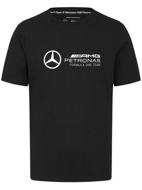 Mercedes AMG Petronas F1 Mercedes AMG Petronas F1 T-Shirt Team Large Logo Czarny Regular Fit