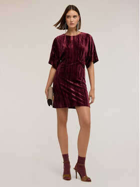 Motivi Motivi Vestito da giorno 7004W001530N036 Bordeaux Regular Fit