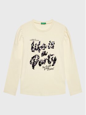 United Colors Of Benetton United Colors Of Benetton Majica 3YN4C108T Bijela Regular Fit