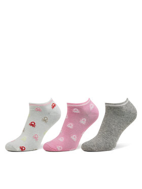 United Colors Of Benetton United Colors Of Benetton Zestaw 3 par niskich skarpet dziecięcych 6AO307032 Kolorowy