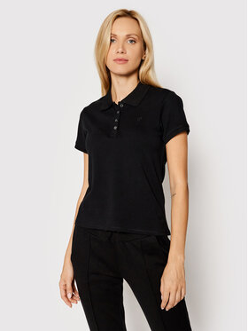 Guess Guess Polo Logo Pique W1YP38 RAQS0 Crna Regular Fit