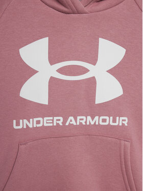 Under Armour Majica Dugih Rukava Ua Rival Fleece Bl Hoodieâ 1379615 Ružičasta Loose Fit