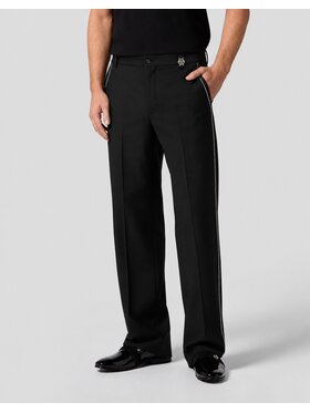PHILIPP PLEIN PHILIPP PLEIN Pantaloni di tessuto 32060 Nero Wide Fit