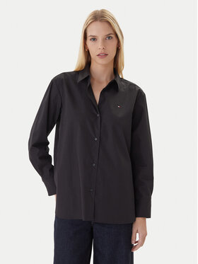 Tommy Hilfiger Tommy Hilfiger Πουκάμισο WW0WW45612 Μαύρο Relaxed Fit