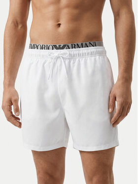 Emporio Armani Emporio Armani Pantaloni scurți pentru înot EM000686 AF20432 U0002 Alb