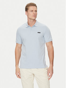 Calvin Klein Calvin Klein Тениска с яка и копчета K10K111196 Светлосиньо Slim Fit