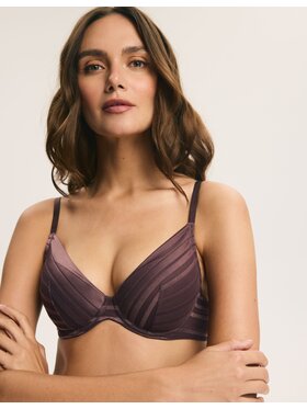 Esotiq Esotiq Biustonosz push-up 45812 Fioletowy