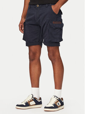 Alpha Industries Alpha Industries Šortky z materiálu Crew 176203 Tmavomodrá Regular Fit