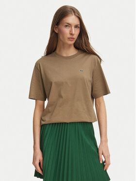 Lacoste Lacoste Majica TF7215 Svetlo rjava Regular Fit