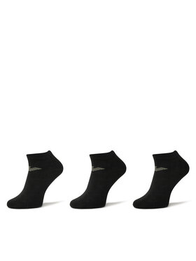 Emporio Armani Emporio Armani Sada 3 párů dámských nízkých ponožek EM000550 AF12271 MC061 Černá