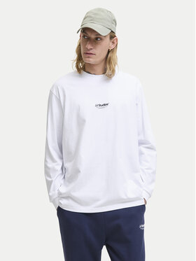 Jack&Jones Jack&Jones Majica dugih rukava Soho 12278788 Bijela Relaxed Fit