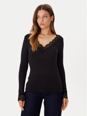 Vero Moda Vero Moda Bluzka Skye 10339843 Czarny Slim Fit