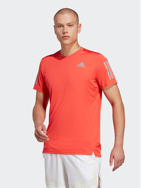 adidas adidas Koszulka techniczna Own The Run IC7649 Czerwony Regular Fit