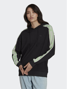 adidas adidas Суитшърт Retro Tape HM1533 Черен Regular Fit