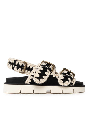 Mou Mou Sandali New # 02-With Buckles SW461003A Nero